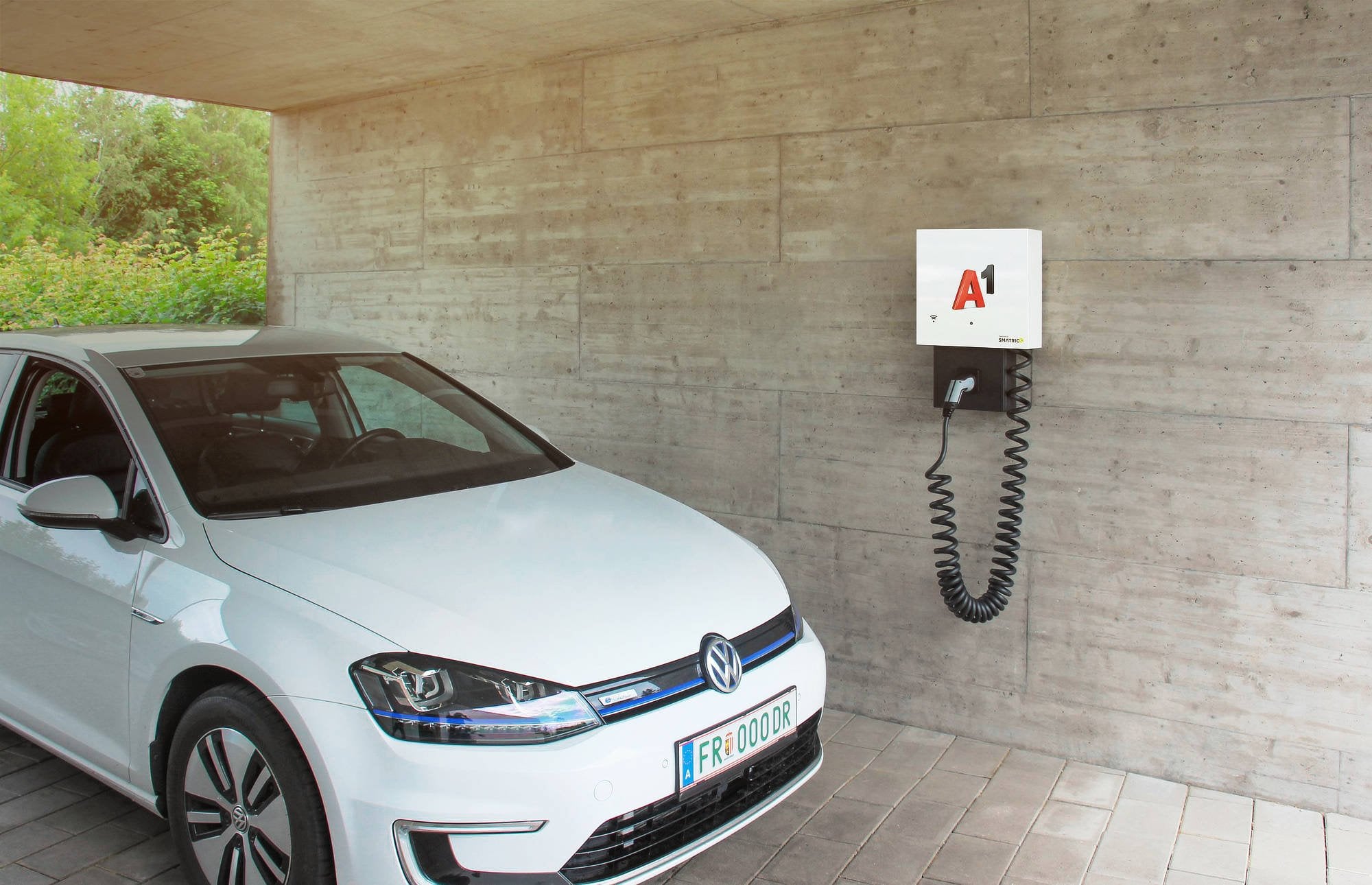 A1-SMATRICS Auto mit Ladebox